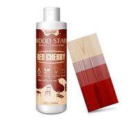 Teinte à Bois Cerise Rouge - 250ml Peinture Bois à Base d'eau pour Meubles d'intérieur et d'extérieur, Peinture Effet Boi, Séchage Rapide, Faible Odeur et Non Toxique, Facile à Appliquer, Wood Stain