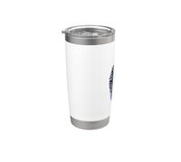 Teinte bleue géante d'empreintes digitales Gobelet isotherme en acier inoxydable double paroi