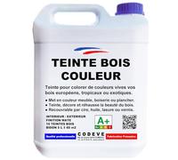 Teinte Bois Couleur - Codeve Bois/Rouge - 5L - Intérieur/extérieur - Pour Teinter En Couleurs Vos Bois Résineux, Européen Ou Exotique.