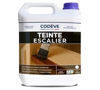 Teinte Escalier Bois - Codeve Bois/Chêne moyen - 5L - Intérieur - Pour La Teinture De Votre Escalier En Bois Résineux, Feuillu Ou Exotique.