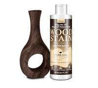 Teinture à bois - Chêne Foncé | 250ml Vernis à base d'eau pour meubles, portes, fenêtres, lambris et armoires en bois, intérieur et extérieur | Teinture non toxique et durable