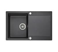 Teka Clivo évier en granit 78x49.5 cm gris/graphite/onyx 40148000