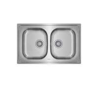 Teka Fregadero Universe 80 T-XP 2C Acier Inoxydable 2 Cubetas Encastré