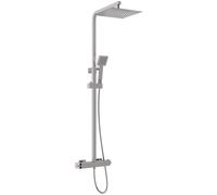 Teka Soller ensemble de douche mural avec thermostat avec douche pluie chrome 852370200