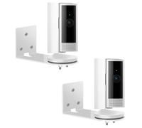 TEKCAM Lot de 2 Supports Muraux Compatible avec Ring Caméra Intérieure (Indoor Camera 2e Gén, 1è Gén), Support de Montage de Caméra de Surveillance Support, Installation Collable