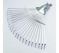 TEKLiNe Râteau Jardin Balai Acier Galvanisé Réglable Feuilles Sol Pierres Outil Main Accessoire Jardinage, Balai Jardin Feuilles Pierres Sol Nettoyage Outil Acier Réglable TK-A180