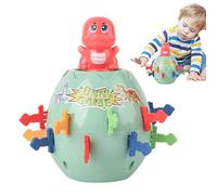 Teksome Jeux interactifs familiaux, Jeu de société Familial Pirate Barrel - Jeu de société en Forme de Dinosaure en Forme de tonneau de Pirate avec Fonction Banque d'argent - Seau de Pirates de Jeux
