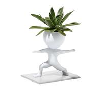 Teksome Pots de Plan-tes succulentes - Petits Pots de Fleurs Créatifs en Forme D'humain, jardinière succulente de Yoga, Pot de Plan-tes décoratives pour l'intérieur, l'extérieur