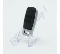 Teleco TVMIO868A02 Noir & Alu 868 MHz - Télécommande 2 canaux Portail/Garage - Rolling Code - Programmation Simple + Goodie Domobip