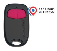 SCS Sentinel, AAM0131, Télécommande de Portail 2 Canaux avec Code Secret Tournant, Fréquence d'Émission 433,92 MHz, 1 Pile Lithium CR2016, SimplyControl, Fuchsia