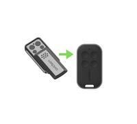 Avidsen Télécommande 114253, 4 boutons à clapet, compatible motorisations Avidsen, Gris, 2 ans