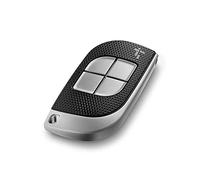 Télécommande CAME au Design élégant TTS, 4 Boutons pour 4 canaux différents, Noir et Gris, Double fréquence, Code tournant avec 4.294.967.896 Combinaisons