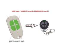 TELECOMMANDE COMPATIBLE - SCS SENTINEL CONTROLGATE ANIS AAM0085 3760074133338 - APRES SEPTEMBRE 2015