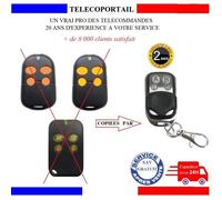 Télécommande copieuse - TELECOPORTAIL - Sentinel SCS Acces 4C - 4 canaux - 433.92 MHz (code fixe) - Résistante