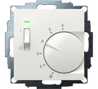 Télécommande d'ambiance UP 5-30 °C, 230 V CA, 1 contact normalement fermé - Thermostat d'ambiance avec horloge 5...30 °C UTE 1011-RAL9010-G55