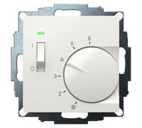 Télécommande d'ambiance UP 5-30 °C, 230 V CA, 1 contact normalement fermé - Thermostat d'ambiance avec horloge 5...30 °C UTE 1015-RAL9010-G55