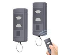 Télécommande de garage à boutons rouges 40,685 MHz compatible avec Hör-mann HS-M4-868, HS-E2-868, H-S4-868, 2 émetteurs manuels universels pour Hörmann HSE2-868, HSM4-868, HS4-868, 2 canaux