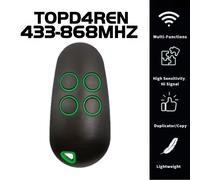 Télécommande de garage Came Topd4Ren 806Ts-0290 D2Ren, ouvre-porte de garage 433.92 - 868.35Mhz, contrôleur de porte de garage, émetteur portatif Rose