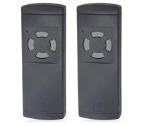 Télécommande de Garage Compatible avec Hörmann 40,685 MHz à Boutons Gris, pour HSE2-40, HSE4-40, HS2-40, HS4-40, HSM2-40 et HSM4-40, Lot de 2, Non Compatible BiSecur