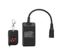 Télécommande de Machine à Fumée 3 Broches 400/500/900/1500w Noire | Contrôle Manuel à 4 Boutons, Liaison Stable Derrière Obstacles, Plastique et Métal, pour Scènes