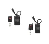 Télécommande de Machine à Fumée 400/500/900/1500w, 4 Boutons | Récepteur 3 Broches, Contrôle Manuel, Métal et Plastique, Noir, pour Spectacles Live et Disco
