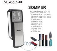 Télécommande de porte de garage - Sommer - 4031 - 868 MHz - 4 boutons - Compatible avec plusieurs modèles