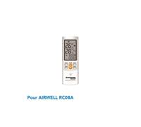 Télécommande de remplacement climatisation pour AIRWELL RC08A G