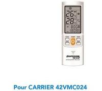 Télécommande de remplacement climatisation pour CARRIER 42VMC024 G