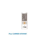 Télécommande de remplacement climatisation pour CARRIER 43T69481