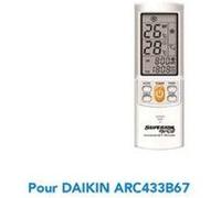 Télécommande de remplacement climatisation pour daikin arc433b67 G