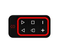 Télécommande d'ouverture de porte de garage - Émetteur de commande sans fil à 6 touches, technologie de code roulant sécurisé, réponse rapide du signal avec transmission longue portée, appareil portab