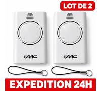 Telecommande FAAC XT2 868 SLH 2 Canaux 868.35 MHz Portail Garage Lot 1 ou 2
