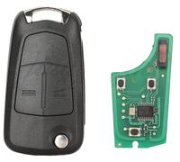 Télécommande, fréquence 433 MHz, compatible avec plusieurs modèles, 2 boutons, puce PCF7941 Deliphi