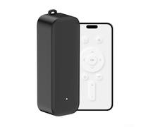 Télécommande infrarouge pour Zigbee avec commande vocale et apprentissage infrarouge, émetteur sans fil pour domotique intelligente compatible avec TV et ventilateur de climatisation Noir