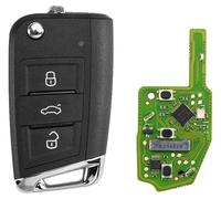 Télécommande intelligente, boîtier en plastique robuste, taille de clé standard, compatible avec divers outils de programmation pour télécommandes, excellente portée et temps de réponse, clé pliant av