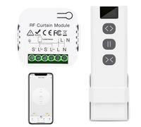 Télécommande intelligente pour volet roulant, Wifi + RF 433 MHz, commande vocale avec Alexa/Google Home, Tuya & Smart Life App, minuterie et compte à rebours, télécommande, accès multiutilisateur
