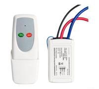 Télécommande Interrupteur Smart pour éclairage 1/2/3 voies jusqu'à 1500 W CA 220 V Portée sans fil 80 m Blanc (1 voie)
