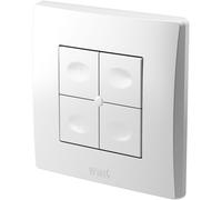 Télécommande murale 4 touches Zigbee UP extra plate avec sonde de température - URMET YOKIS - TLM4-UP