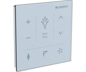 Télécommande murale Geberit AquaClean Mera capacitive, blanche, 1 pièce.