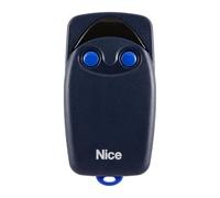 Télécommande Nice FLO2 - Émetteur Portail et Porte de Garage - 2 Canaux, Fréquence 433,92 MHz, Noir/Blanc - Compatible Motorisation Nice