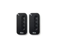 Télécommande NICE MyGo4 pour Portail 4 Canaux Compatible Flor-S One Flore pour Portail et Garage Fréquence 433,92 MHz avec Technologie O-Code Rolling Code (2, Noir)