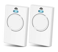 Télécommande portail 2 Canaux, compatible avec FAAC XT2 868 Modèle, 868MHz Télécommande de remplacement pour motorisation portail et porte de garage, 2 boutons, Blanc, Lot de 2