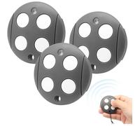 Télécommande portail 4 canaux - MHOUSE - Compatible MHOUSE GTX4 - Fréquence 433,92 MHz - Lot de 3 - Code de roulement