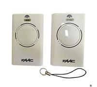 Télécommande Portail 433 MHz Convient pour FAAC XT2 2 Canaux Blanc Rolling Code SLH LR Lot 2 PIQUET D'ATTACHE