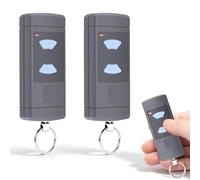 Télécommande Portail 868 MHz Compatible avec Hörmann HSM4-868 | Lot de 2 Télécommandes de Remplacement pour HSE2-868, HSM4-868, HS4-868, HSZ1-868, HSP4-868, 2 Canaux, Bouton Bleu