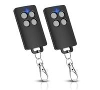 Télécommande Portail AAM0121 Compatible SCS Sentinel Télécommande 433,05-434,79 MHz, 4 Canaux, Code Tournant Sécurisé, Portée 50 m, Remplacement Garage et Portail Gris(Lot de 2)