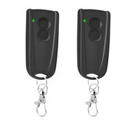 Telecommande Portail Compatible avec Hormann Ecostar RSC2, RSE2, RSZ1, Liftronic 500, 700, 800, 433MHz Bip Portail Porte De Garage, Noir, Lot de 2
