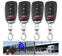 Télécommande portail universelle - Lot 4 - 433MHz duplicateur 4 boutons - Pour porte garage électrique Aucuneary