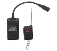 Télécommande pour Machine à Fumée 4 Boutons, Récepteur 3 Broches | Commande Manuelle, Transmetteur Compact, Modèles 400/500/900/1500w, Plastique Métal Noir
