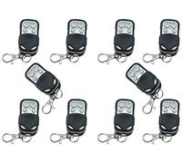 Télécommande pour Portail Automatique Universelle avec Batterie fournie, 4 Boutons Code Fixe, 10 pièces, fréquence Fixe 433,92 MHz